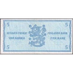 Finlande - Pick 106Aa_29 - 5 markkaa - Litt. B - Série P - 1963 (1980) - Etat : TTB