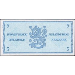 Finlande - Pick 106Aa_39 - 5 markkaa - Litt. B - Série Z - 1963 (1980) - Etat : SPL