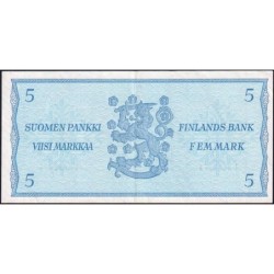 Finlande - Pick 106Aa_42 - 5 markkaa - Litt. B - Série L - 1963 (1980) - Etat : SUP