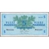 Finlande - Pick 106Aa_43 - 5 markkaa - Litt. B - Série M - 1963 (1980) - Etat : TTB