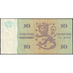 Finlande - Pick 111a_32 - 10 markkaa - Série J - 1980 - Etat : TTB