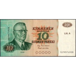 Finlande - Pick 112a_24 - 10 markkaa - Litt. A - 1980 (1984) - Etat : TTB+