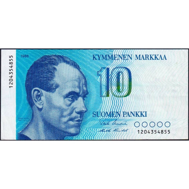 Finlande - Pick 113a_1 - 10 markkaa - 1986 - Etat : SUP