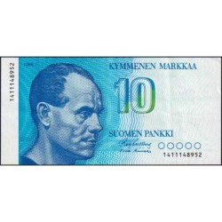 Finlande - Pick 113a_9b - 10 markkaa - 1986 - Etat : TTB+