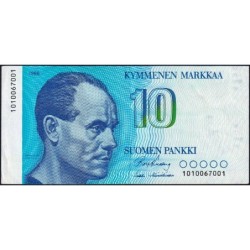 Finlande - Pick 113a_11a - 10 markkaa - 1986 - Etat : TTB+