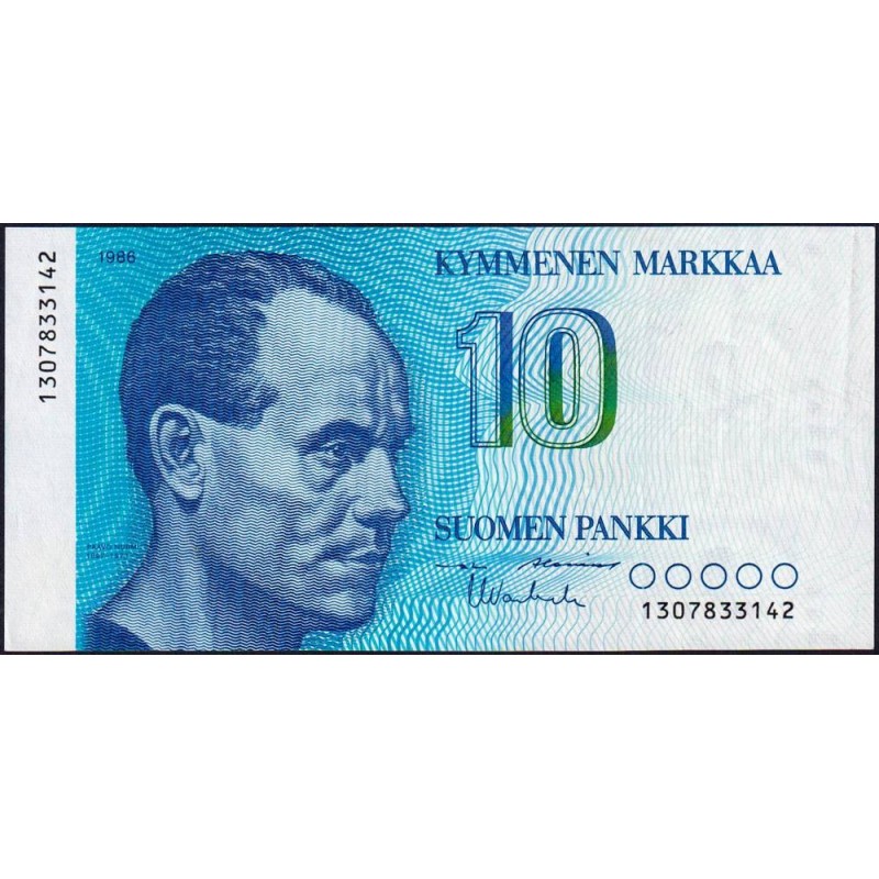 Finlande - Pick 113a_18a - 10 markkaa - 1986 - Etat : SUP