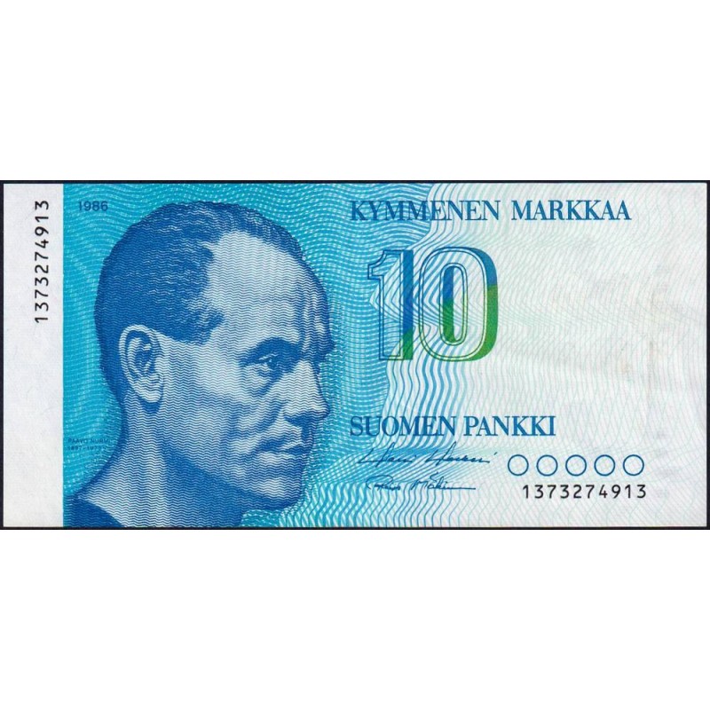 Finlande - Pick 113a_22 - 10 markkaa - 1986 - Etat : SUP+