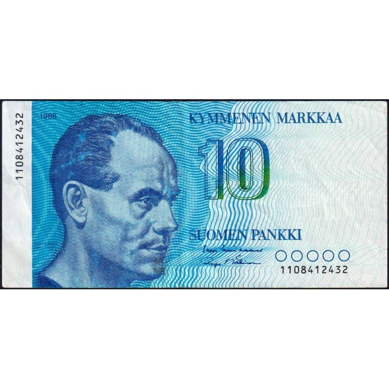 Finlande - Pick 113a_28 - 10 markkaa - 1986 - Etat : TTB
