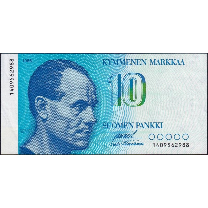 Finlande - Pick 113a_35b - 10 markkaa - 1986 - Etat : SUP