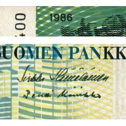 Finlande - Pick 119_28 - 100 markkaa - Litt.A - 1986 (1991) - Etat : TTB