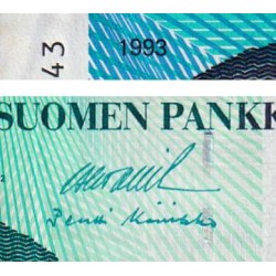 Finlande - Pick 123_3 - 20 markkaa - Litt. A - 1993 (1997) - Etat : TTB