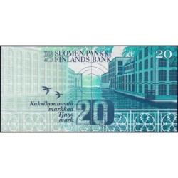 Finlande - Pick 123_4 - 20 markkaa - Litt. A - 1993 (1997) - Etat : SUP