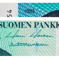 Finlande - Pick 123_4 - 20 markkaa - Litt.A - 1993 (1997) - Etat : SUP