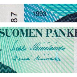 Finlande - Pick 123_6 - 20 markkaa - Litt. A - 1993 (1997) - Etat : SUP-