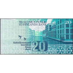 Finlande - Pick 123_7 - 20 markkaa - Litt. A - 1993 (1997) - Etat : SUP-