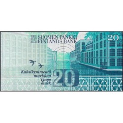 Finlande - Pick 123_11 - 20 markkaa - Litt. A - 1993 (1997) - Etat : TTB+