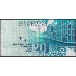 Finlande - Pick 123_11 - 20 markkaa - Litt. A - 1993 (1997) - Etat : TB-