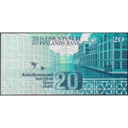 Finlande - Pick 123_12 - 20 markkaa - Litt. A - 1993 (1997) - Etat : TTB
