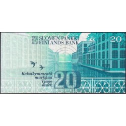Finlande - Pick 123_12 - 20 markkaa - Litt. A - 1993 (1997) - Etat : TTB