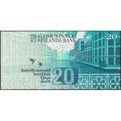 Finlande - Pick 123_12 - 20 markkaa - Litt.A - 1993 (1997) - Etat : TTB+