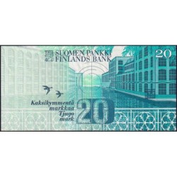 Finlande - Pick 123_12 - 20 markkaa - Litt. A - 1993 (1997) - Etat : TTB+