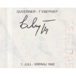 Bosnie-Herzégovine - Pick 13 - 100 dinara - Série BJ - 01/07/1992 - Etat : NEUF