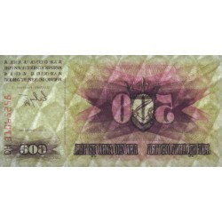 Bosnie-Herzégovine - Pick 14 - 500 dinara - Série DH - 01/07/1992 - Etat : NEUF