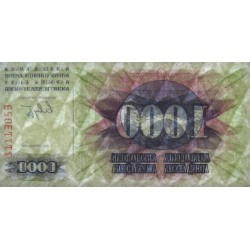 Bosnie-Herzégovine - Pick 15 - 1'000 dinara - Série AA - 01/07/1992 - Etat : NEUF