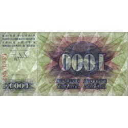 Bosnie-Herzégovine - Pick 15 - 1'000 dinara - Série DA - 01/07/1992 - Etat : NEUF