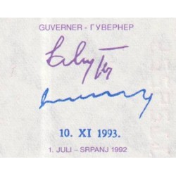 Bosnie-Herzégovine - Pick 34b - 100'000 sur 10 dinara - Série AG DC - 10/11/1993 - Etat : NEUF