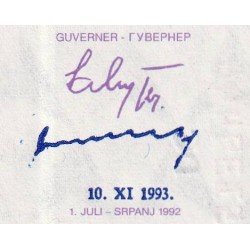 Bosnie-Herzégovine - Pick 34b - 100'000 sur 10 dinara - Série FG DC - 10/11/1993 - Etat : NEUF