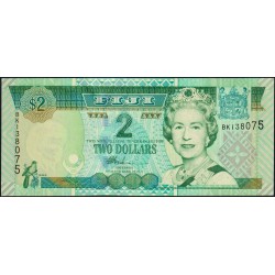 Fidji - Pick 104 - 2 dollars - Série BK - 2002 - Etat : NEUF