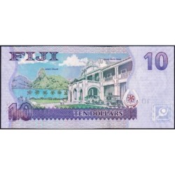Fidji - Pick 111a - 10 dollars - Série CA - 2007 - Etat : NEUF