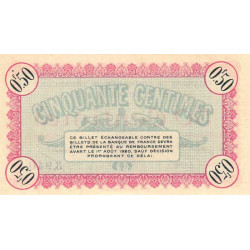 Besançon (Doubs) - Pirot 25-1 - 50 centimes - Série 108 - Sans date (1915) - Etat : NEUF