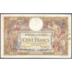 F 23-06 - 26/09/1914 - 100 francs - Merson sans LOM - Série O.2448 - Etat : TTB-