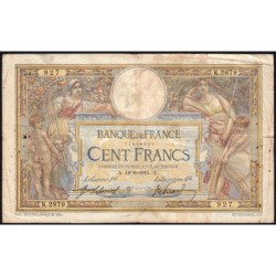 F 23-07 - 18/06/1915 - 100 francs - Merson sans LOM - Série K.2879 - Etat : B-