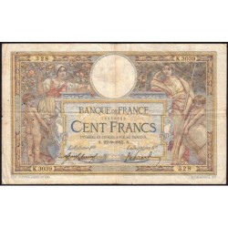 F 23-07 - 22/09/1915 - 100 francs - Merson sans LOM - Série K.3039 - Etat : B+