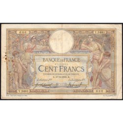 F 23-08 - 17/06/1916 - 100 francs - Merson sans LOM - Série Y.3481 - Etat : TB-