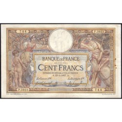 F 23-09 - 10/03/1917 - 100 francs - Merson sans LOM - Série P.3923 - Etat : TTB