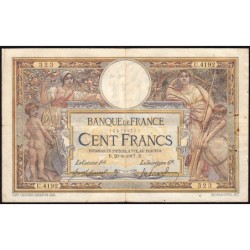 F 23-09a - 20/08/1917 - 100 francs - Merson sans LOM - Série U.4192 - Etat : TB-