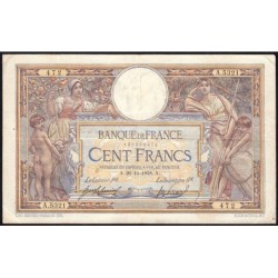 F 23-10 - 26/11/1918 - 100 francs - Merson sans LOM - Série A.5321 - Etat : TTB-