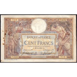 F 23-10 - 29/11/1918 - 100 francs - Merson sans LOM - Série F.5333 - Etat : TB-