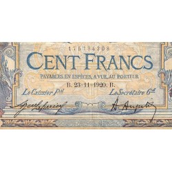 F 23-13 - 23/11/1920 - 100 francs - Merson sans LOM - Série K.7030 - Etat : TB