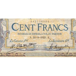 F 23-16 - 10/09/1923 - 100 francs - Merson sans LOM - Série T.9685 - Etat : B+