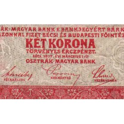 Hongrie - Pick 11a - 2 korona - Série 7363 - 01/03/1917 - Etat : TB-