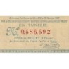 Tunisie - Billet de loterie - 1 franc - 22/02/1882 - Etat : SUP+