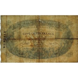 Tunisie - Pick 5b - 500 francs - Série X.147 - 09/04/1924 - Etat : TB