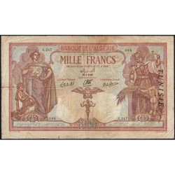 Tunisie - Pick 11b_2 - 1'000 francs - Série A.247 - 26/09/1939 - Etat : TTB-