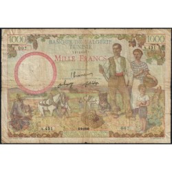 Tunisie - Pick 26_2 - 1'000 francs - Série A.431 - 05/09/1946 - Etat : TB-