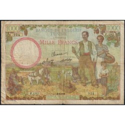 Tunisie - Pick 26_2 - 1'000 francs - Série F.482 - 05/09/1946 - Etat : TB-